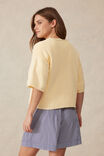 Boxy Short Sleeve Knit Cardi, BUTTER - alternate image 3