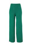 Soft Knit Wide Leg Pant In Recycled Blend, LAWN GREEN - alternate image 2
