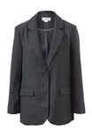 Heritage Blazer, CHARCOAL PINSTRIPE WOOL BLEND - alternate image 2