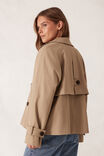 Short Trench Coat, SUMMER TAUPE - alternate image 3