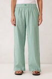 The Lounge Pant, KELLY GREEN WHITE STRIPE - alternate image 5
