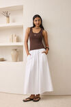 Zoe Contour Rib Scoop Tank, CHOCOLATE/MONOGRAM EMBROIDERY - example image 5
