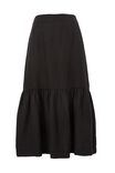 Linen Midi Skirt E H, BLACK - alternate image 2