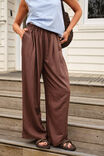 Mim Pleat Pant, BRUNETTE BROWN - example image 4