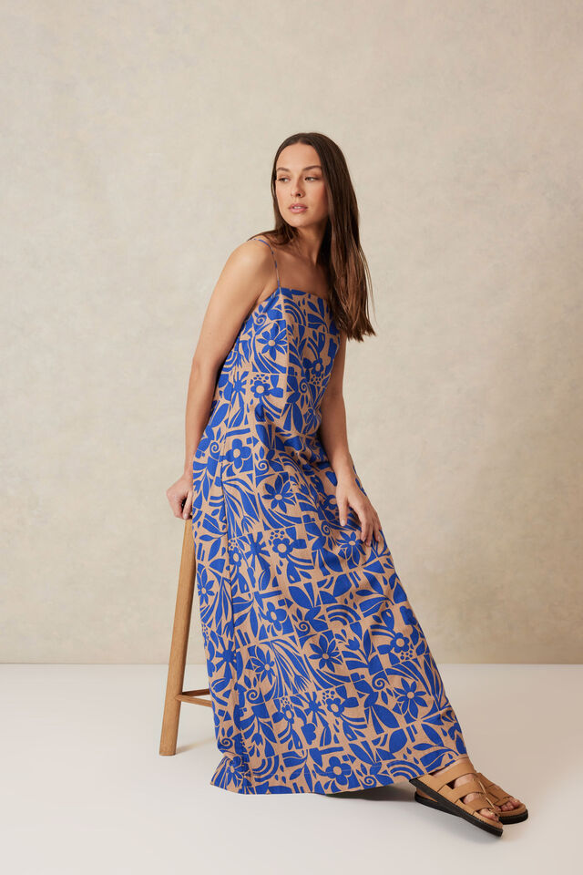 Poolside Dress Jf, POOLSIDE PRINT