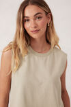 Sporty Terry Top, MATCHA - alternate image 5