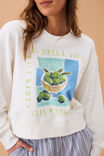 Charlie Cropped Slouchy Crew, WINTER WHITE / LA BELLE VITA - alternate image 6