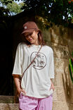 Liv Oversized Tee, SHELL/ISLAND PALMS - alternate image 3