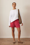 Mila Short, TEXTURED RED CHECK - example image 4