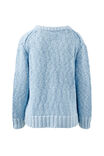 Sage Chunky Knit Crew, SKY BLUE - alternate image 3