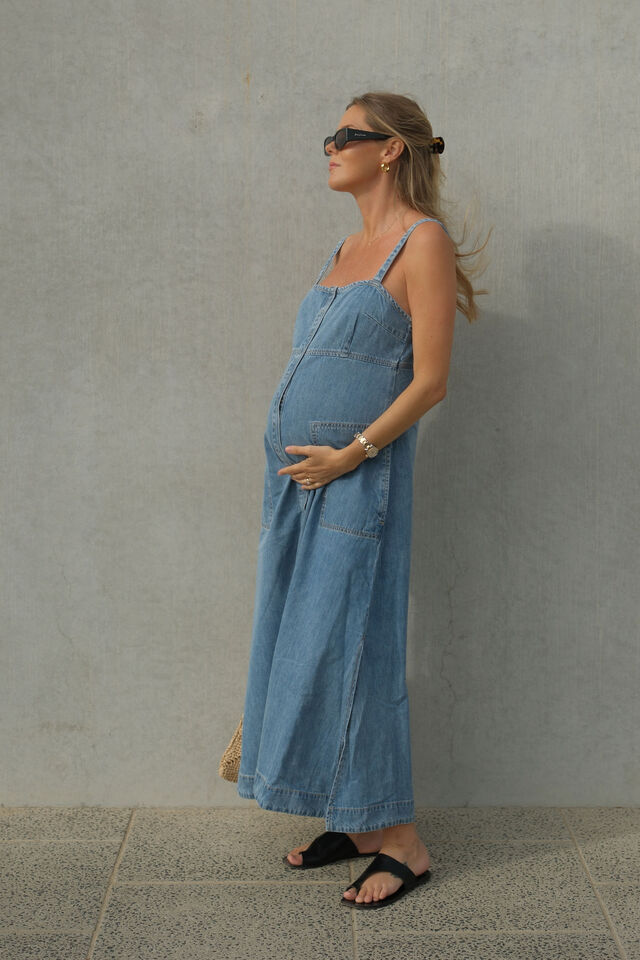 Denim Beach Dress, WORN BLUE