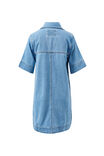 Bonnie Relaxed Shirt Dress, VINTAGE BLUE - example image 3
