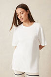 Longline Step Hem Tee, VANILLA - alternate image 5