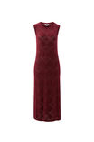 Daisy Diamond Knit Midi Dress, POMEGRANATE - alternate image 2