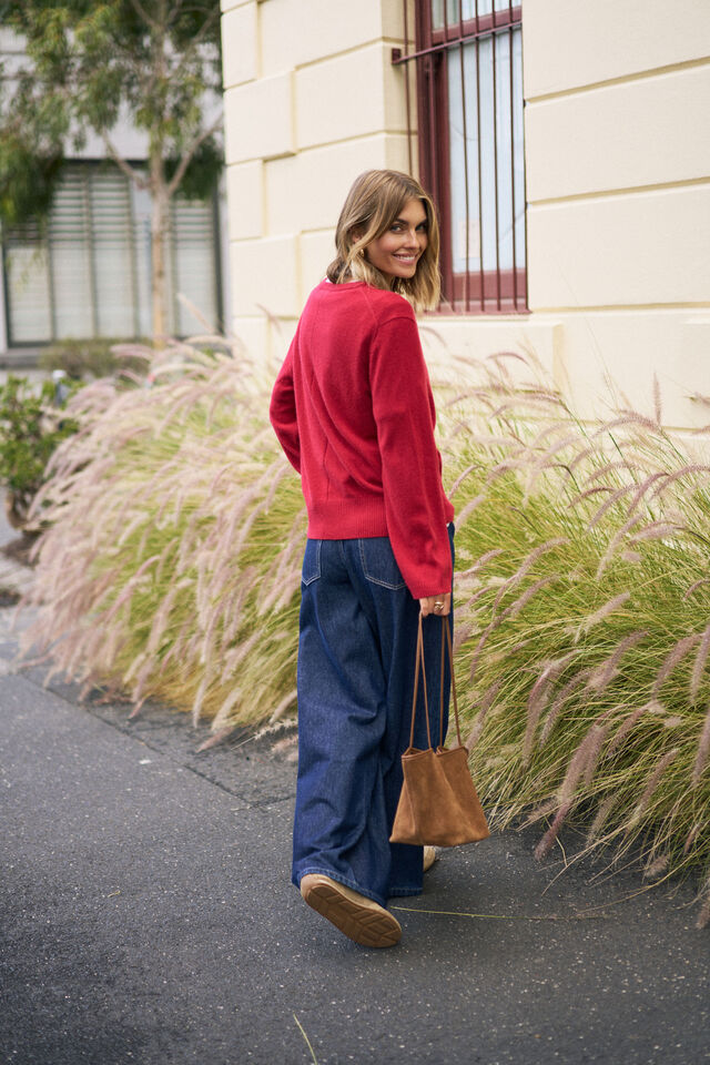 Ness Knit Pullover, CHILLI