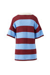 Mara Short Sleeve Knit Tunic, MULBERRY STRIPE - example image 3