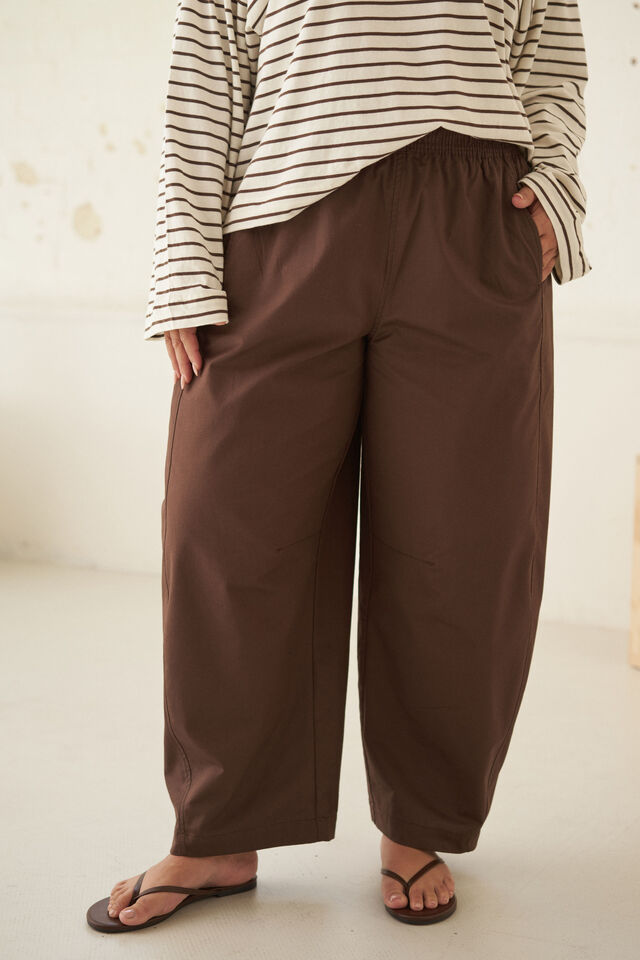Bella Barrel Pant, BRUNETTE