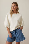 Lucy Relaxed Sleeve Tee, MILK - alternate image 6
