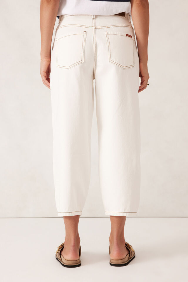 Tapered Barrel Jean, FRESH ECRU