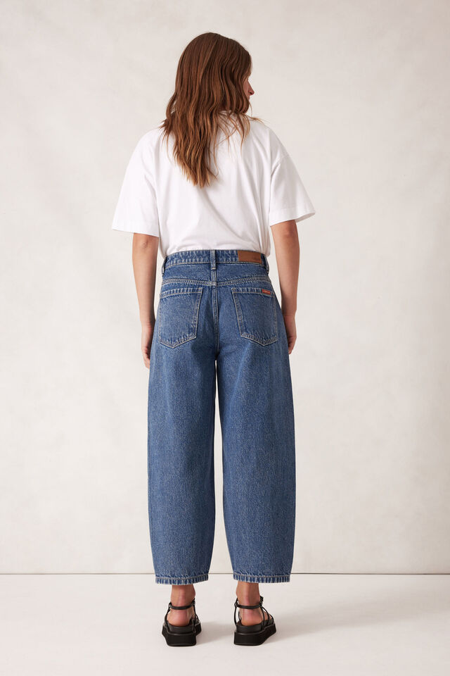 Tapered Barrel Jean, FRESH INDIGO