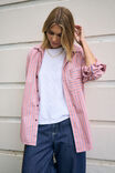 Peta Oversized Shirt, PINK CLAY STRIPE - alternate image 5