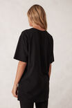 Lola Longline Step Hem Tee, BLACK - alternate image 3