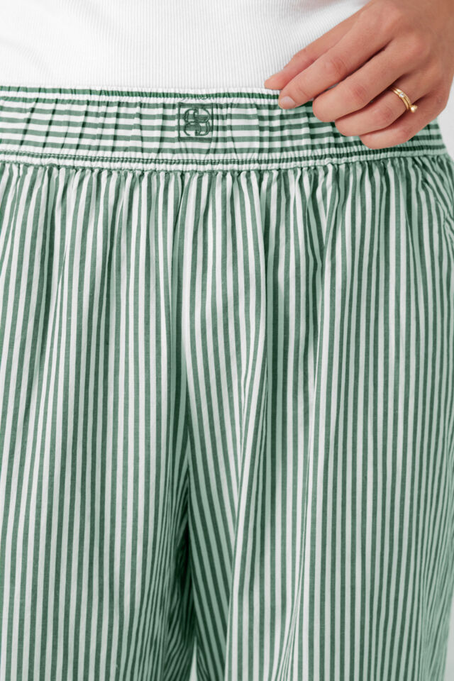 The Lounge Pant, KELLY GREEN WHITE STRIPE