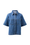 Noa Short Sleeve Shirt, FRESH INDIGO - alternate image 2