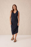 Square Knit Midi Tank Dress, NEW NAVY - alternate image 6