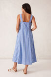 Strappy Placket Dress, OXFORD BLUE WHITE TWIN STRIPE - alternate image 3