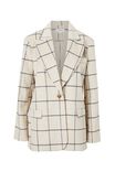 Heritage Blazer, OATMEAL CHECK WOOL BLEND - alternate image 2