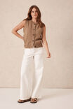 Sleeveless Knit Cardi, SUMMER TAUPE - alternate image 5