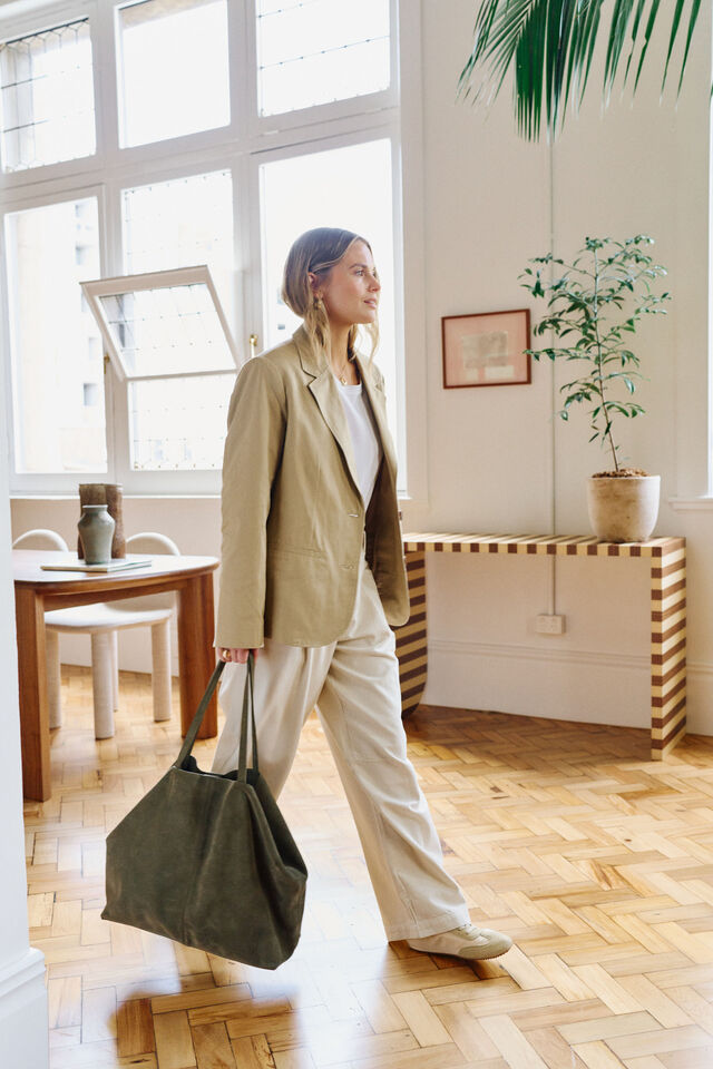 Aggie Boxy Blazer, SUMMER TAUPE