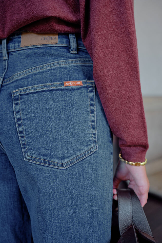 Evie Wide Leg Jean, FRESH INDIGO