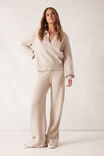 Soft Knit Pant, OATMEAL MARLE TEXTURED - alternate image 1
