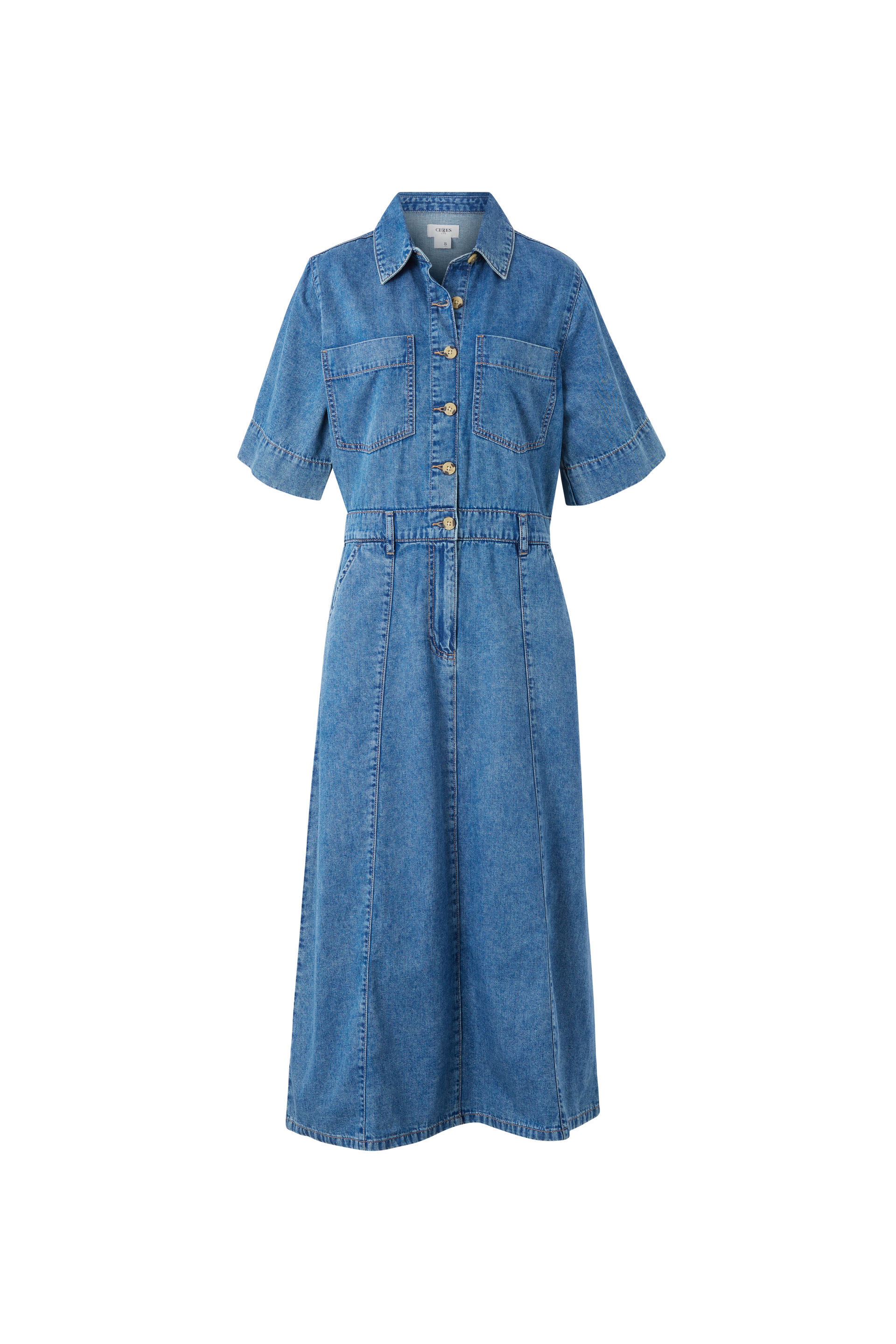 Denim shirt dress size 18 online