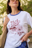 Stevie Slouchy Tee, WHITE/ CERES VILLAGE - alternate image 5