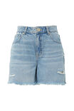 Vintage Denim Short, VINTAGE BLUE DISTRESS - alternate image 2