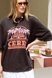 Liv Oversized Tee, PHANTOM/CERES SUNSET PALMS - alternate image 5