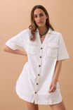 Sammy Relaxed Shirt Dress, FRESH ECRU - alternate image 6