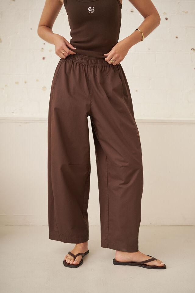 Bella Barrel Pant, BRUNETTE