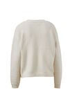 June V Neck Knit Pullover, MILK - example image 3