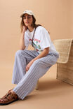 The Lounge Pant, COLLEGE BLUE LADDER STRIPE - alternate image 6