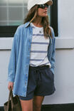 Classic Fleece Short, SMOKE BLUE - alternate image 6