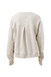 Alba Seamed Fleece Top, ALMOND - alternate image 3
