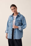 Denim Shacket, VINTAGE BLUE - alternate image 4