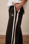 Gigi Wide Leg Terry Trackpant, PHANTOM SIDE STRIPE - alternate image 5