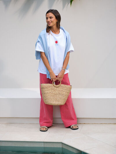 Tully Boyfriend Tee, HORIZON EMBROIDERY