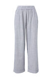 The Lounge Pant, WHITE NAVY CHECK - alternate image 2