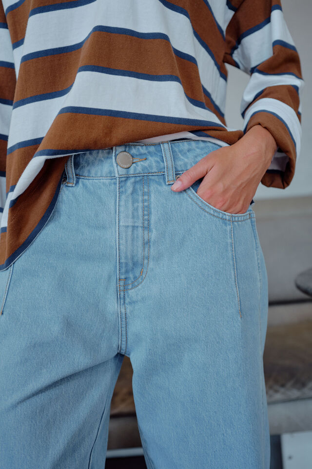 Demi Barrel Jean, VINTAGE BLUE